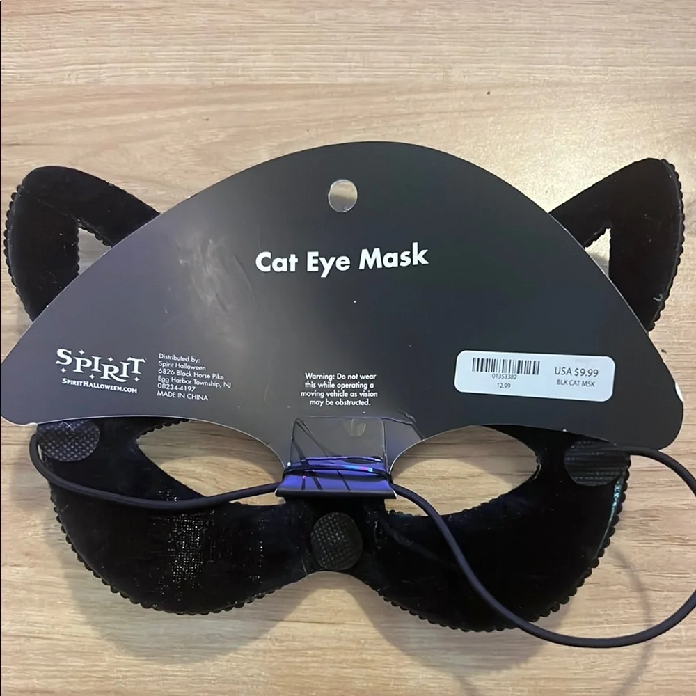 Spirit Elegant Black Cat Eye Mask